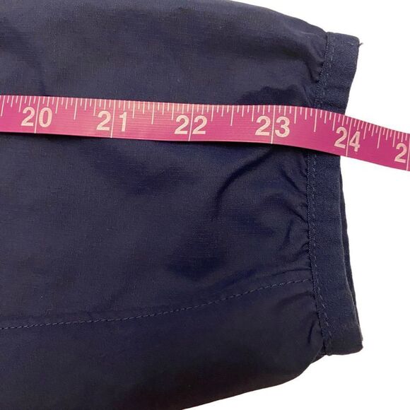Land's End Navy Blue Nylon Windbreaker Long Sleeve Jacket Size Large - Picture 11 of 12